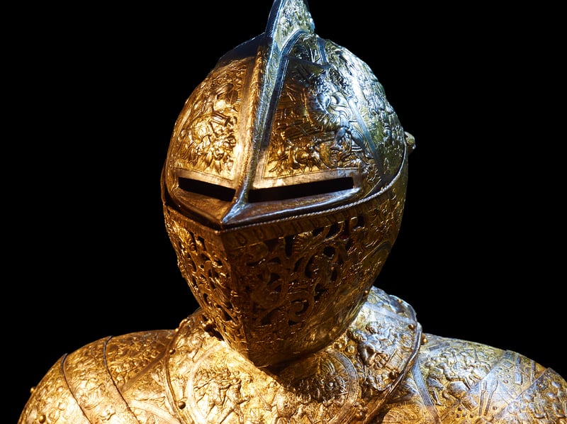 Medieval knight with sword